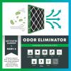 imageFilterbuy 10x10x1 Air Filter MERV 8 MPR 700 Odor Eliminator Replacement 6Pack Electrostatic Pleated HVAC AC Furnace Filters wActivated Carbon Made in USA Actual Size 950 x 950 x 07525x25x1