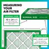 imageFilterbuy 16x24x1 Air Filter MERV 8 Odor Eliminator 12Pack Pleated HVAC AC Furnace Air Filters Replacement with Activated Carbon Actual Size 1538 x 2338 x 075 Inches10x24x1