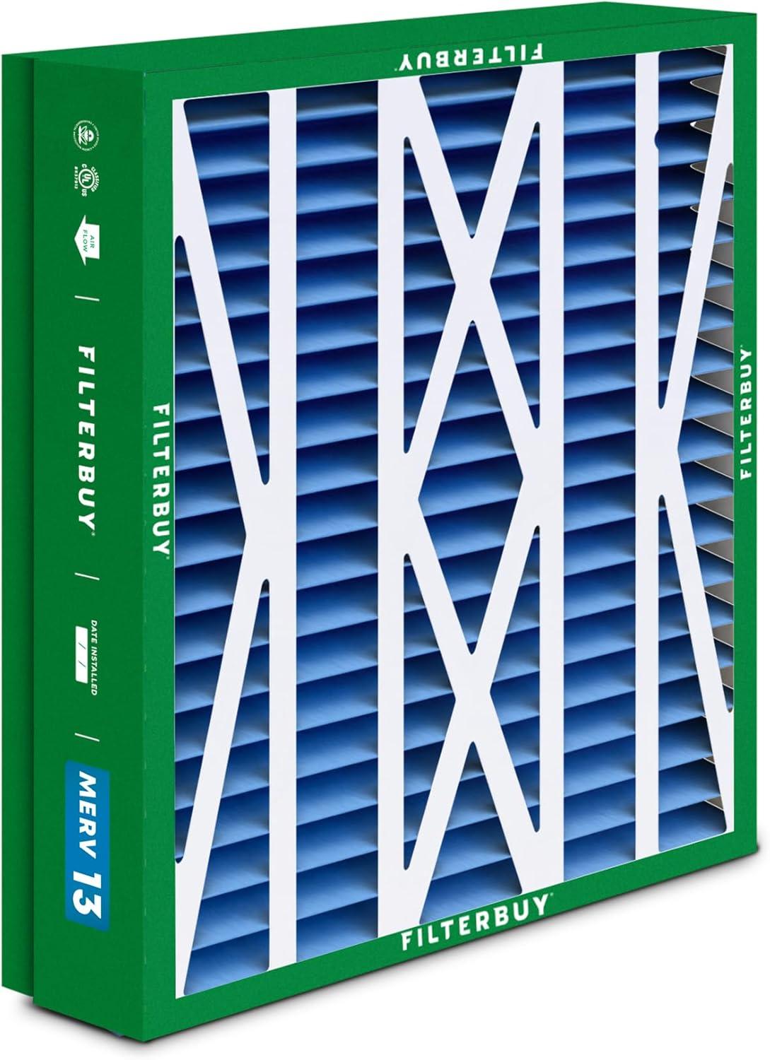 imageFilterbuy 10x17x2 Air Filter MERV 13 Optimal Defense 1Pack Pleated Outer Filters Replacement for WEN 3410902430272 Air Filtration System Actual Size 969 x 1656 x 175 Inches245x27x5