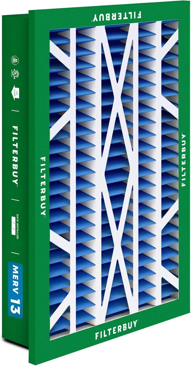 imageFilterbuy 10x17x2 Air Filter MERV 13 Optimal Defense 1Pack Pleated Outer Filters Replacement for WEN 3410902430272 Air Filtration System Actual Size 969 x 1656 x 175 Inches16x25x5 Actual 1438 x 2338 x 369