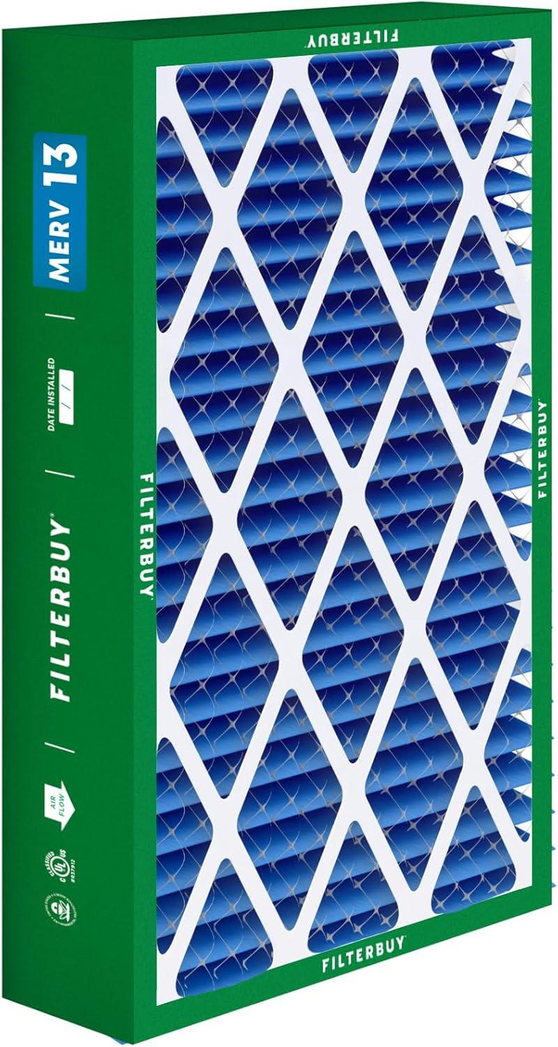 imageFilterbuy 10x17x2 Air Filter MERV 13 Optimal Defense 1Pack Pleated Outer Filters Replacement for WEN 3410902430272 Air Filtration System Actual Size 969 x 1656 x 175 Inches16x28x6