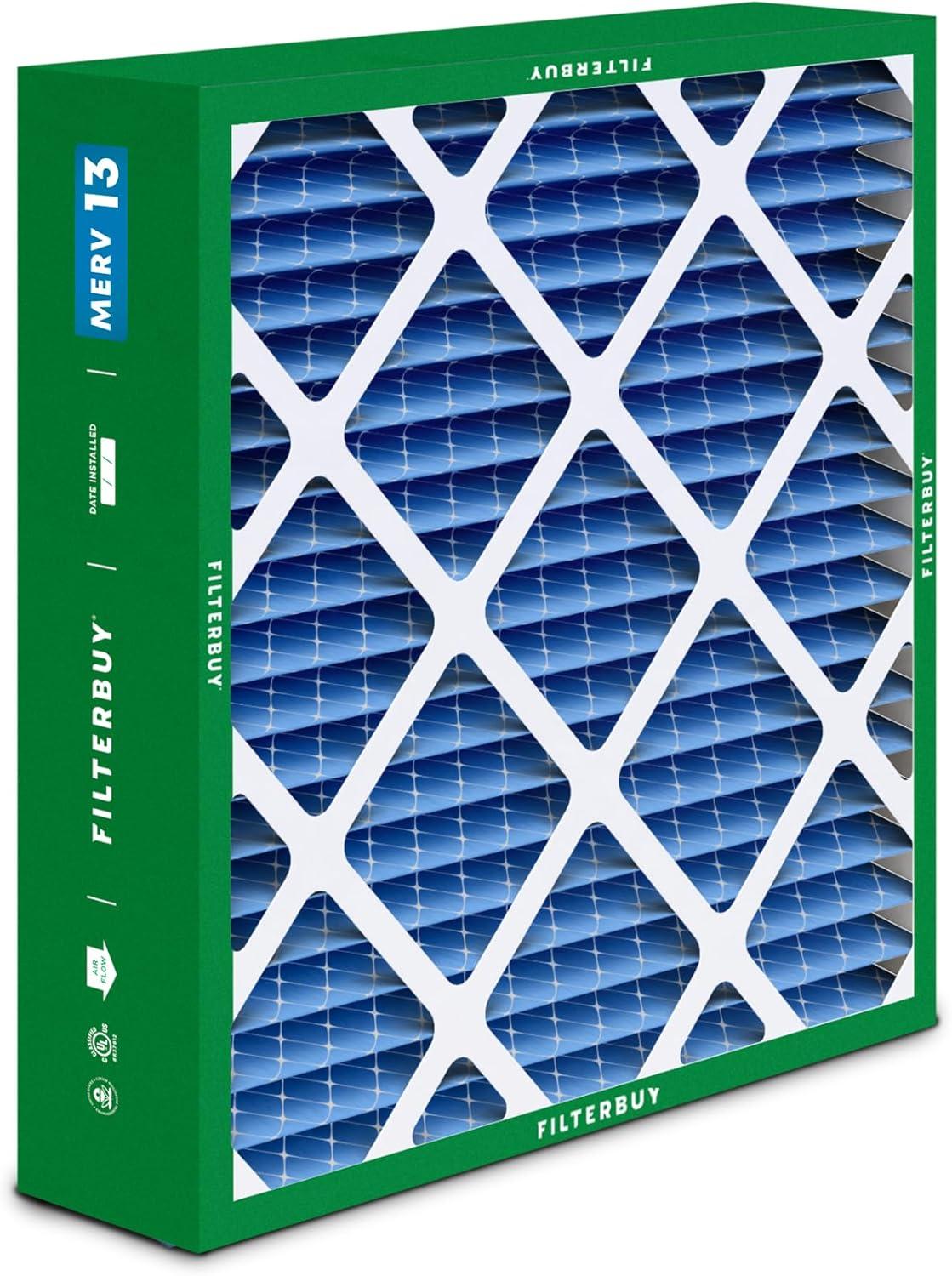 imageFilterbuy 10x17x2 Air Filter MERV 13 Optimal Defense 1Pack Pleated Outer Filters Replacement for WEN 3410902430272 Air Filtration System Actual Size 969 x 1656 x 175 Inches175x21x5