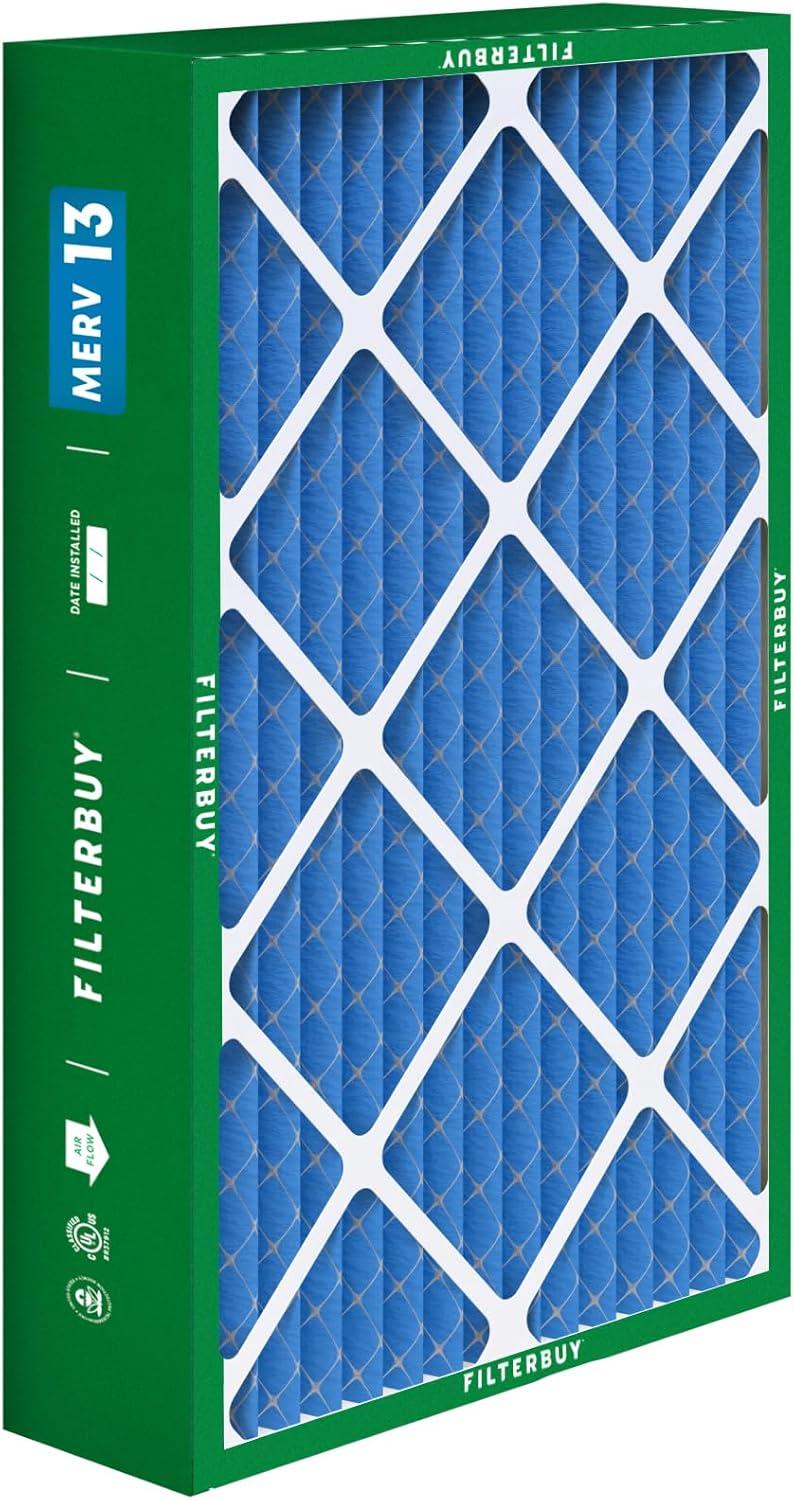 imageFilterbuy 10x17x2 Air Filter MERV 13 Optimal Defense 1Pack Pleated Outer Filters Replacement for WEN 3410902430272 Air Filtration System Actual Size 969 x 1656 x 175 Inches1575x2763x350