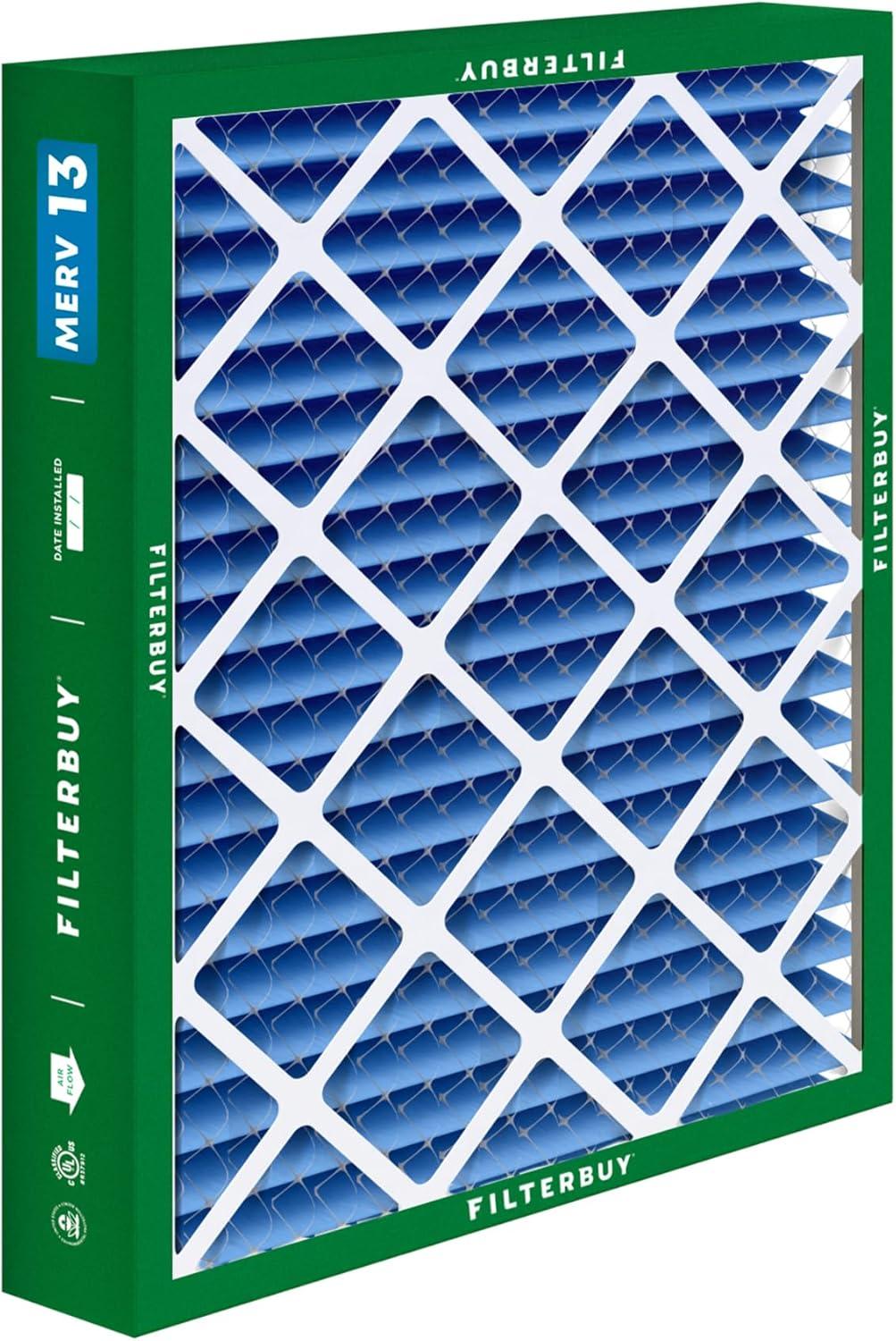 imageFilterbuy 10x17x2 Air Filter MERV 13 Optimal Defense 1Pack Pleated Outer Filters Replacement for WEN 3410902430272 Air Filtration System Actual Size 969 x 1656 x 175 Inches20x20x5 Actual 1963 x 1988 x 438