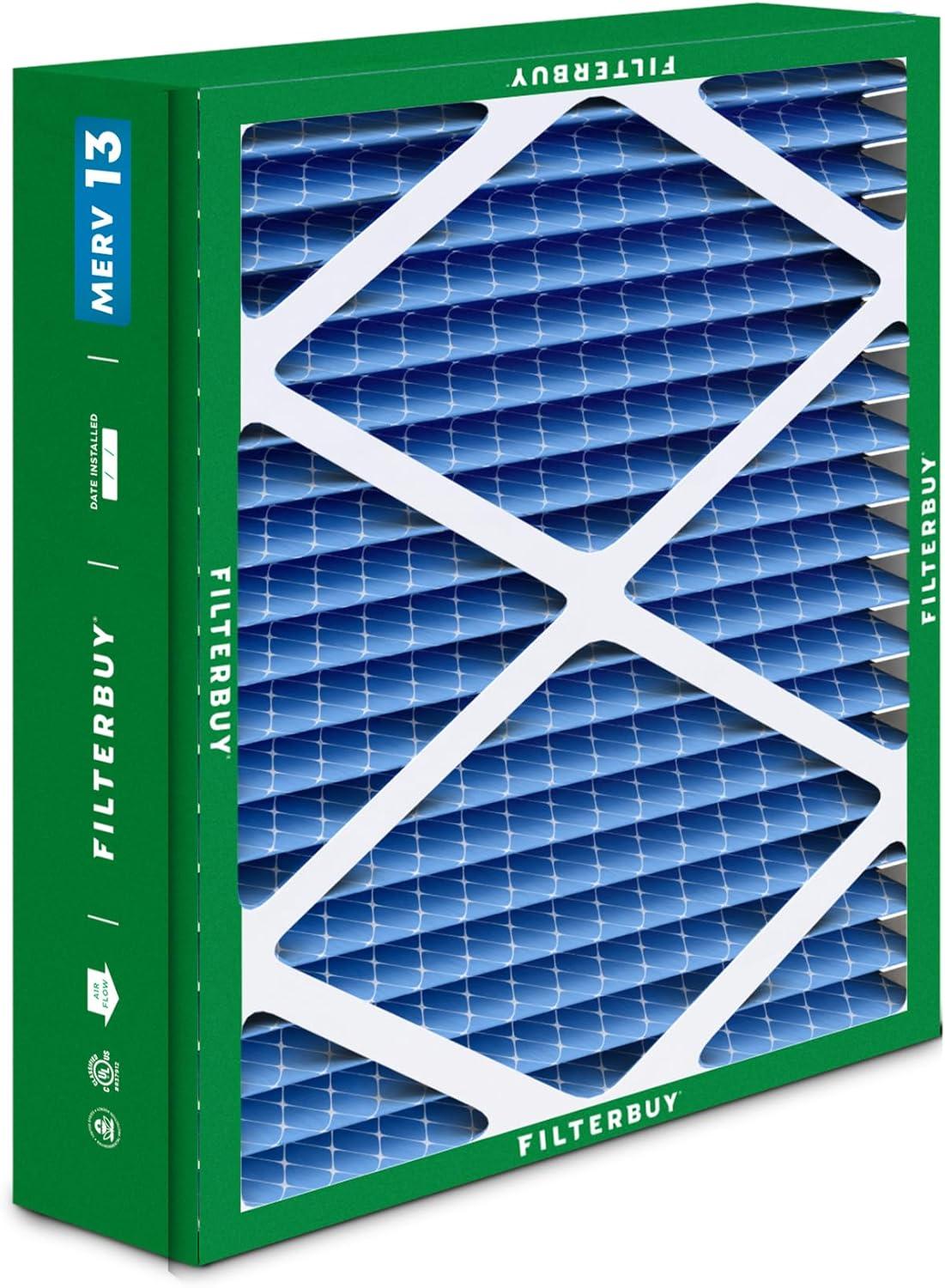 imageFilterbuy 10x17x2 Air Filter MERV 13 Optimal Defense 1Pack Pleated Outer Filters Replacement for WEN 3410902430272 Air Filtration System Actual Size 969 x 1656 x 175 Inches21x215x5