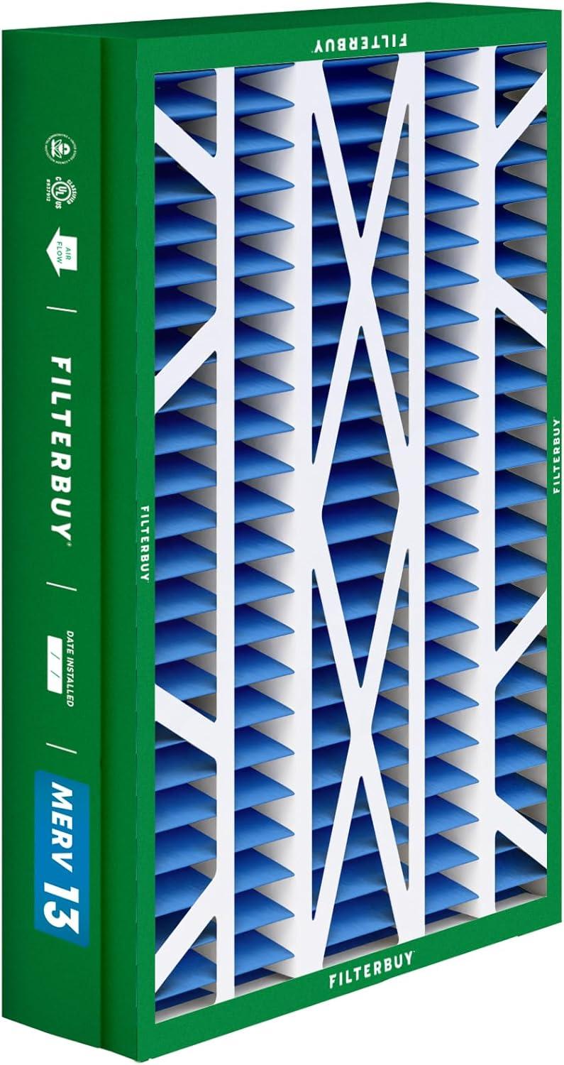 imageFilterbuy 10x17x2 Air Filter MERV 13 Optimal Defense 1Pack Pleated Outer Filters Replacement for WEN 3410902430272 Air Filtration System Actual Size 969 x 1656 x 175 Inches145x27x5