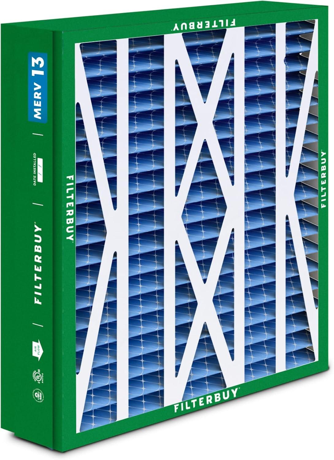 imageFilterbuy 10x17x2 Air Filter MERV 13 Optimal Defense 1Pack Pleated Outer Filters Replacement for WEN 3410902430272 Air Filtration System Actual Size 969 x 1656 x 175 Inches245x27x5