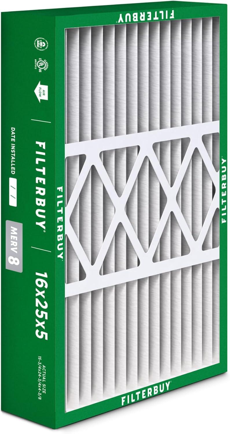 imageFilterbuy 10x17x2 Air Filter MERV 8 Dust Defense 4Pack Pleated Outer Filters Replacement for WEN 3410902430272 Air Filtration System Actual Size 969 x 1656 x 175 Inches16x25x5 Actual 1575 x 2475 x 438
