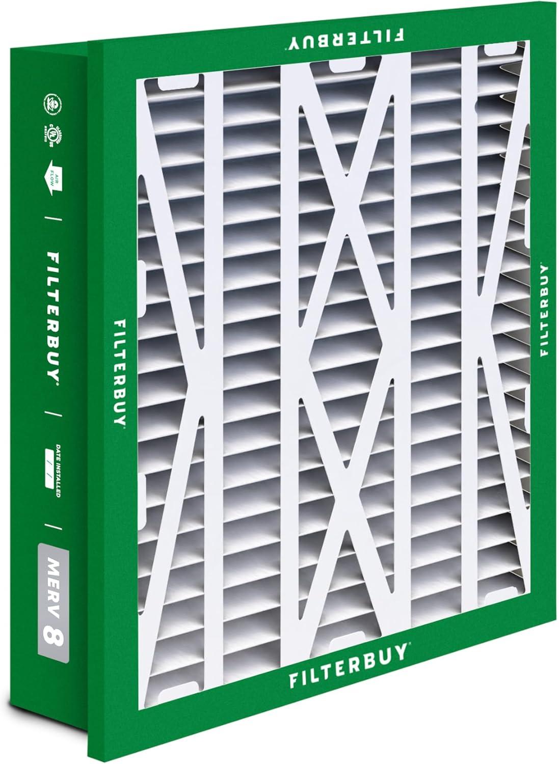 imageFilterbuy 10x17x2 Air Filter MERV 8 Dust Defense 4Pack Pleated Outer Filters Replacement for WEN 3410902430272 Air Filtration System Actual Size 969 x 1656 x 175 Inches24x24x5