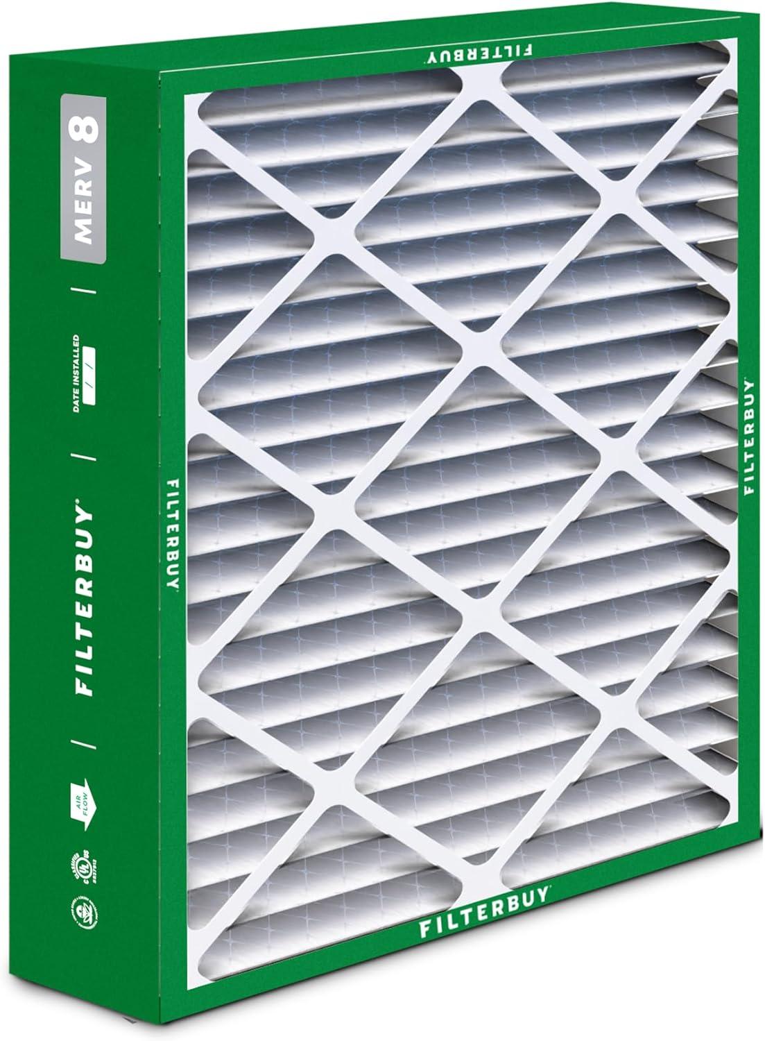 imageFilterbuy 10x17x2 Air Filter MERV 8 Dust Defense 4Pack Pleated Outer Filters Replacement for WEN 3410902430272 Air Filtration System Actual Size 969 x 1656 x 175 Inches21x245x5