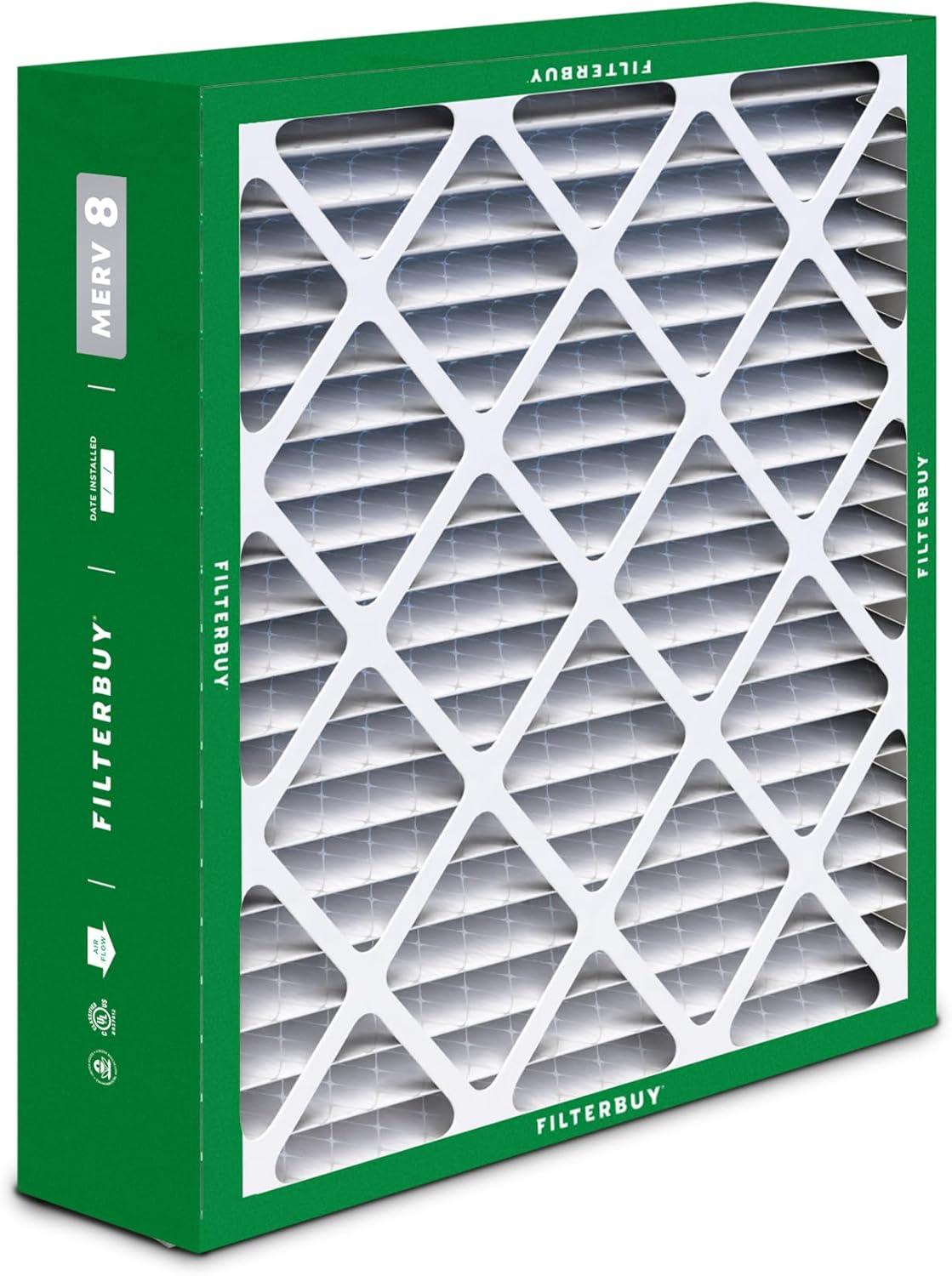 imageFilterbuy 10x17x2 Air Filter MERV 8 Dust Defense 4Pack Pleated Outer Filters Replacement for WEN 3410902430272 Air Filtration System Actual Size 969 x 1656 x 175 Inches20x25x6