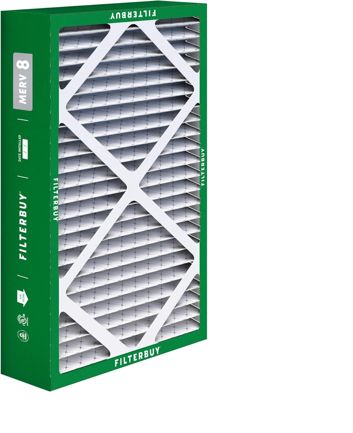 imageFilterbuy 10x17x2 Air Filter MERV 8 Dust Defense 4Pack Pleated Outer Filters Replacement for WEN 3410902430272 Air Filtration System Actual Size 969 x 1656 x 175 Inches16x26x5