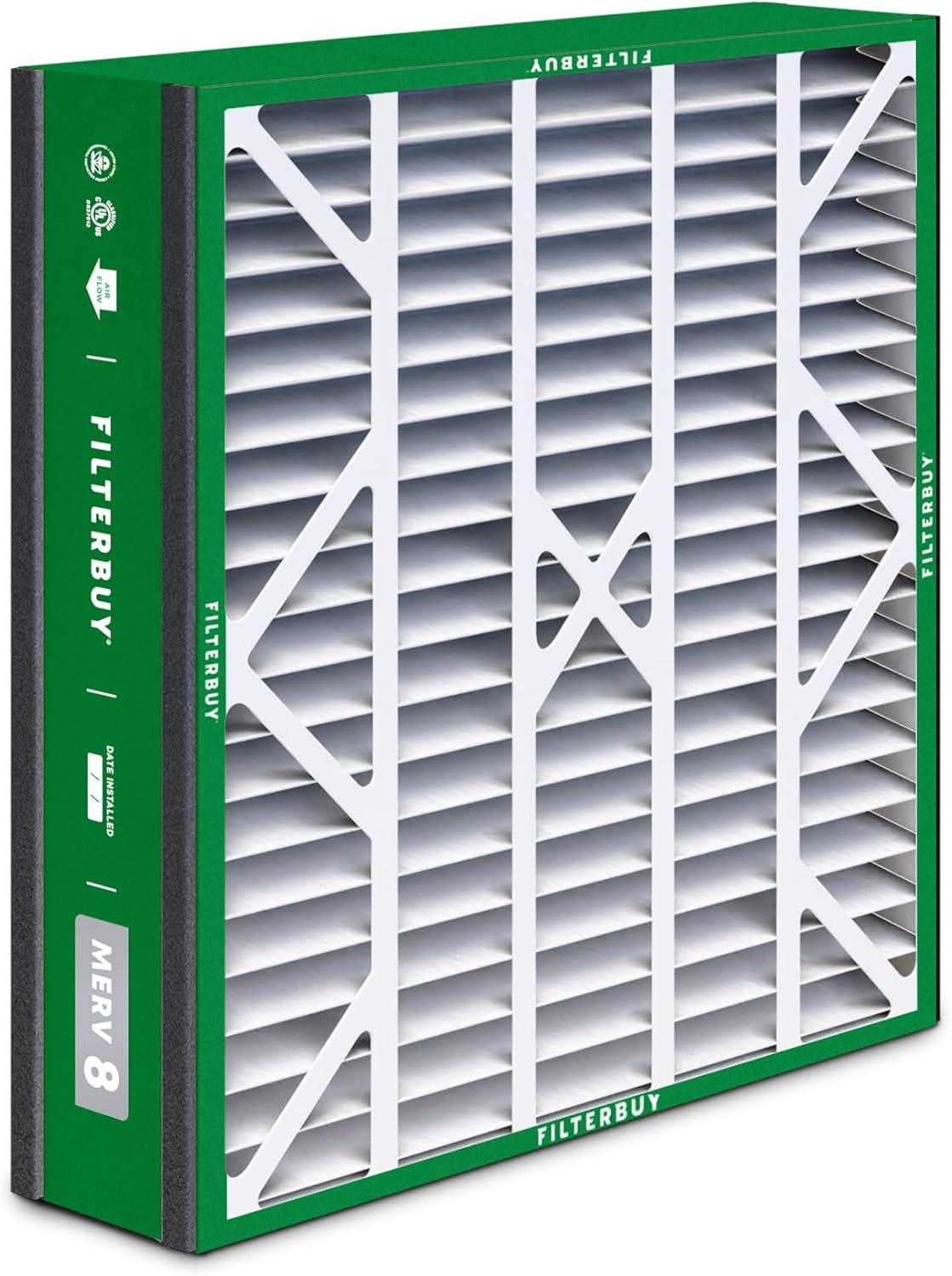 imageFilterbuy 10x17x2 Air Filter MERV 8 Dust Defense 4Pack Pleated Outer Filters Replacement for WEN 3410902430272 Air Filtration System Actual Size 969 x 1656 x 175 Inches20x20x5 Actual 1963 x 2063 x 488