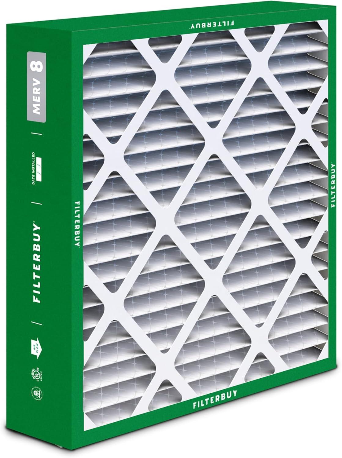 imageFilterbuy 10x17x2 Air Filter MERV 8 Dust Defense 4Pack Pleated Outer Filters Replacement for WEN 3410902430272 Air Filtration System Actual Size 969 x 1656 x 175 Inches175x21x5