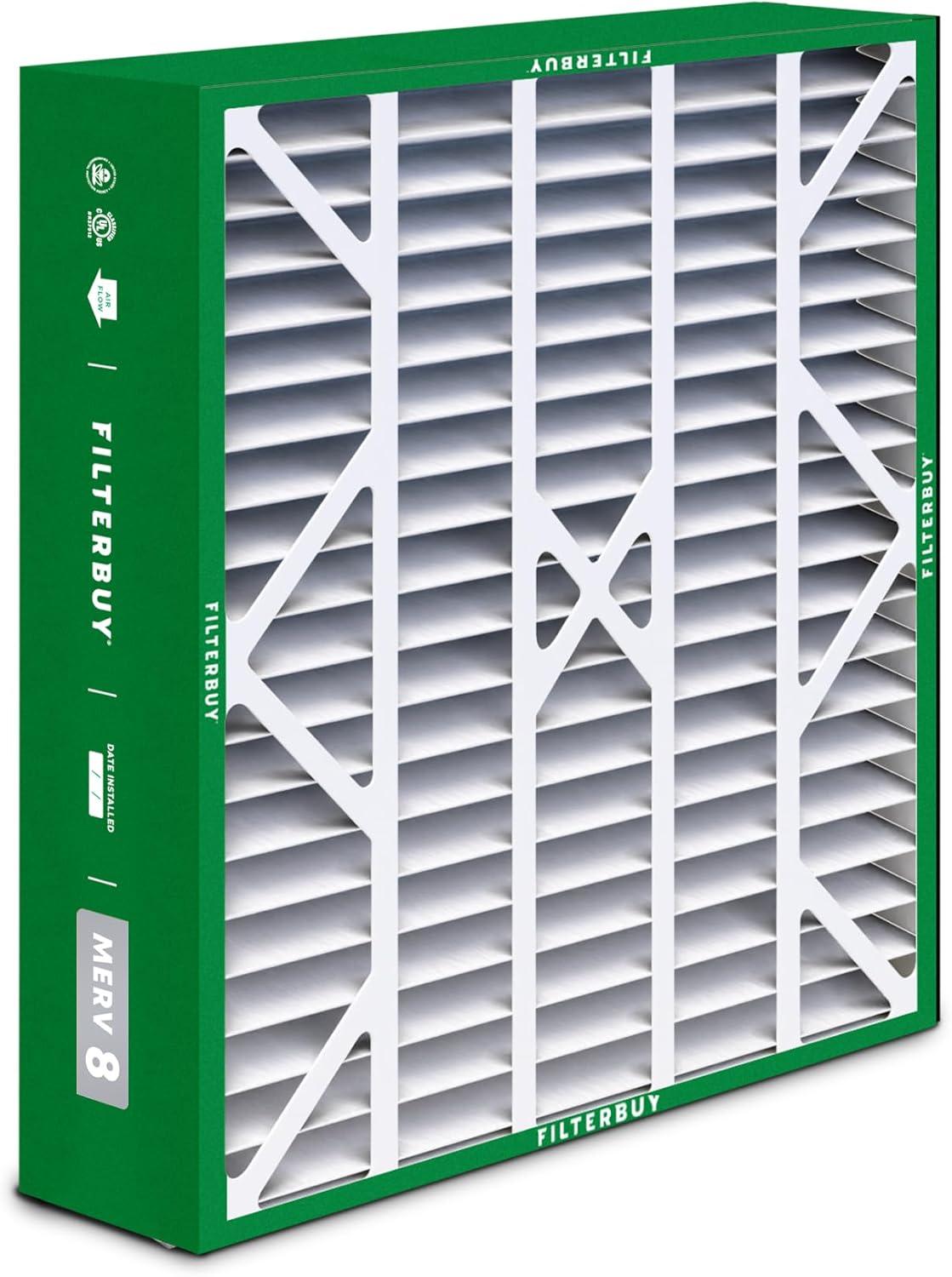 imageFilterbuy 10x17x2 Air Filter MERV 8 Dust Defense 4Pack Pleated Outer Filters Replacement for WEN 3410902430272 Air Filtration System Actual Size 969 x 1656 x 175 Inches20x25x6