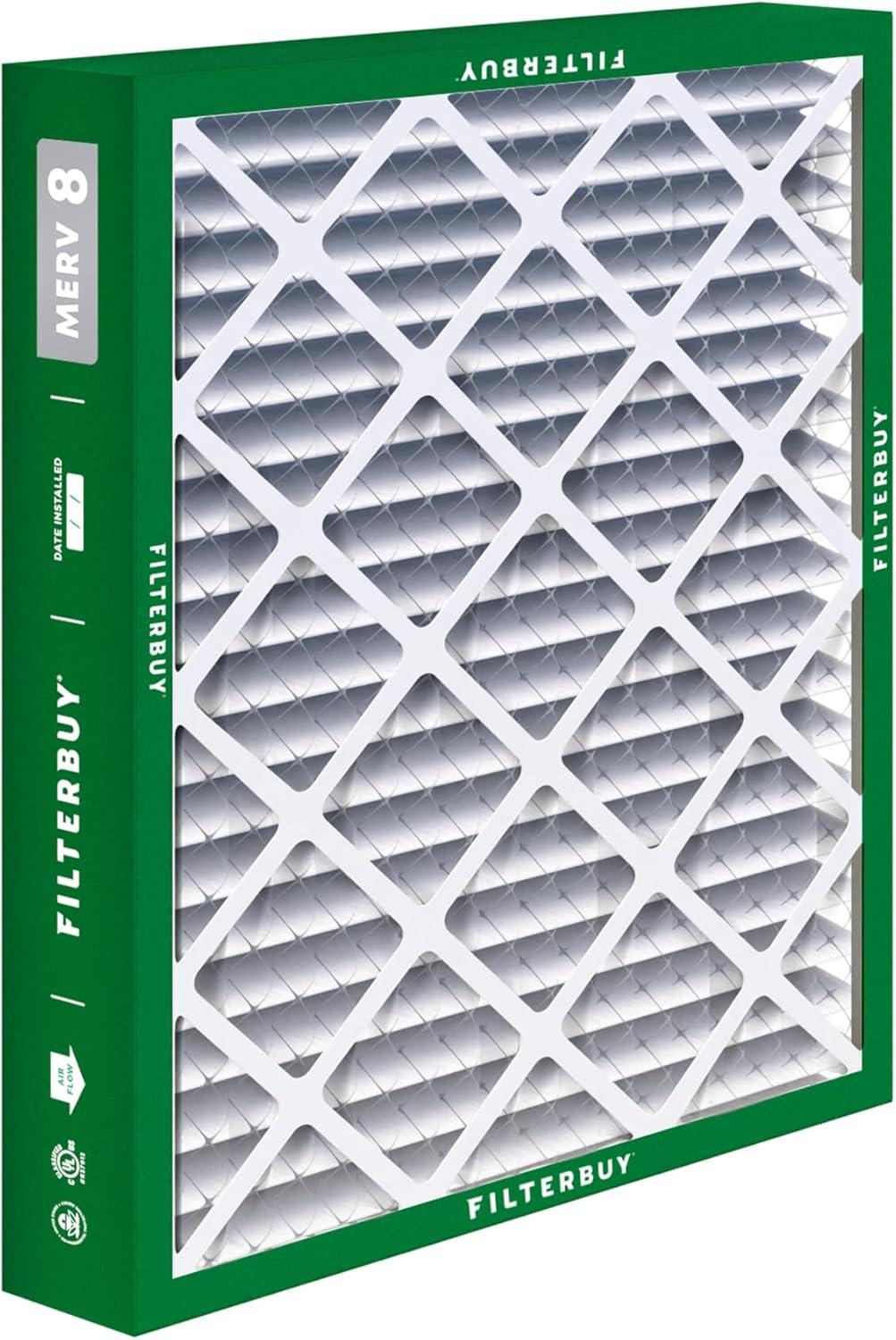 imageFilterbuy 10x17x2 Air Filter MERV 8 Dust Defense 4Pack Pleated Outer Filters Replacement for WEN 3410902430272 Air Filtration System Actual Size 969 x 1656 x 175 Inches20x20x5 Actual 1963 x 1988 x 438