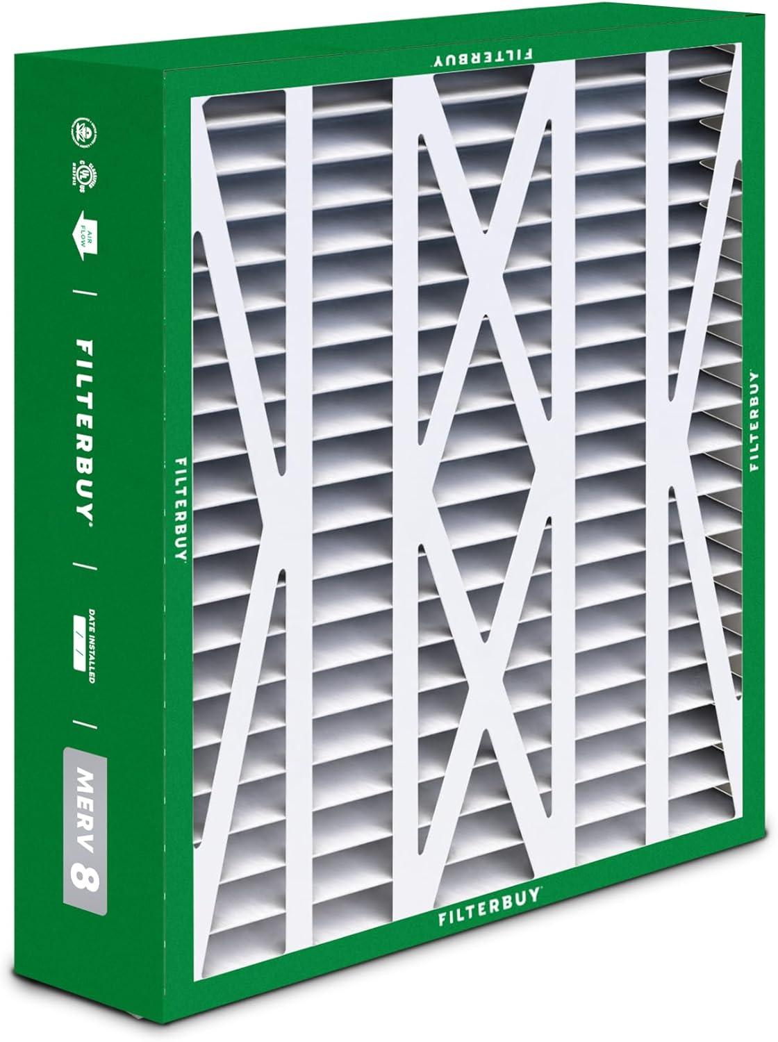 imageFilterbuy 10x17x2 Air Filter MERV 8 Dust Defense 4Pack Pleated Outer Filters Replacement for WEN 3410902430272 Air Filtration System Actual Size 969 x 1656 x 175 Inches20x23x5