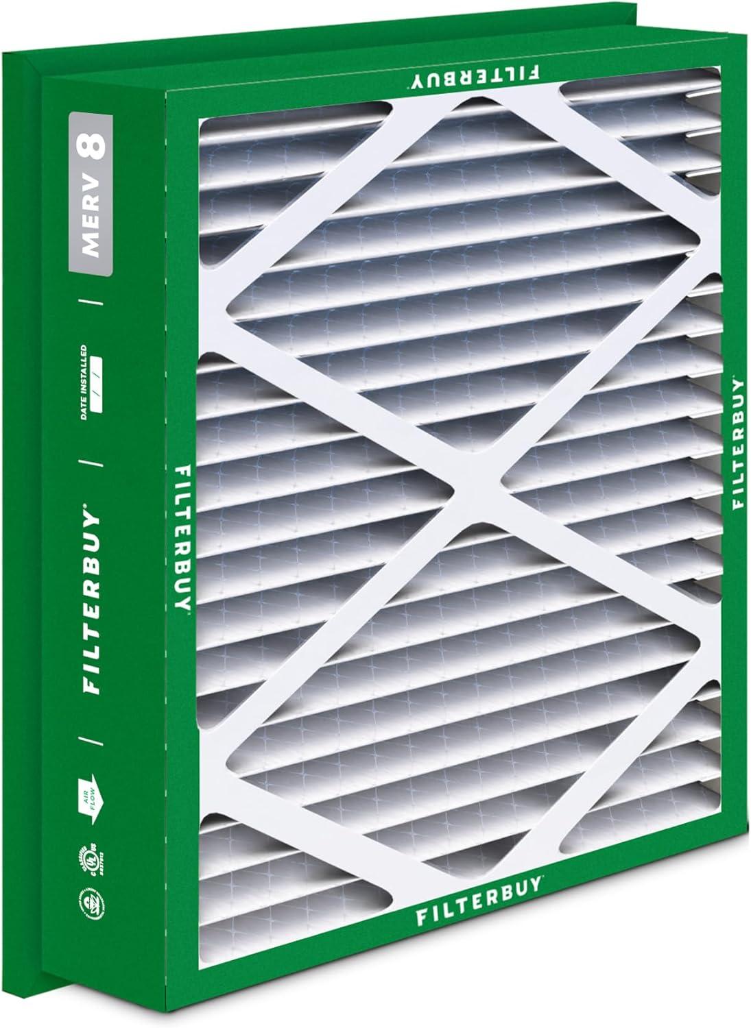 imageFilterbuy 10x17x2 Air Filter MERV 8 Dust Defense 4Pack Pleated Outer Filters Replacement for WEN 3410902430272 Air Filtration System Actual Size 969 x 1656 x 175 Inches20x20x5 Actual 1838 x 1838 x 369