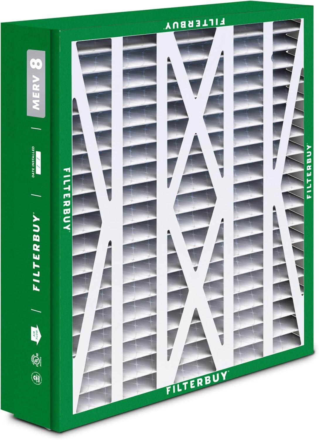 imageFilterbuy 10x17x2 Air Filter MERV 8 Dust Defense 4Pack Pleated Outer Filters Replacement for WEN 3410902430272 Air Filtration System Actual Size 969 x 1656 x 175 Inches245x27x5