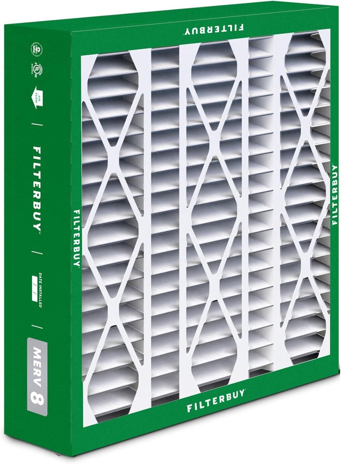 imageFilterbuy 10x17x2 Air Filter MERV 8 Dust Defense 4Pack Pleated Outer Filters Replacement for WEN 3410902430272 Air Filtration System Actual Size 969 x 1656 x 175 Inches20x2525x35