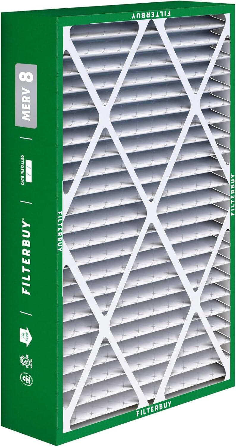 imageFilterbuy 10x17x2 Air Filter MERV 8 Dust Defense 4Pack Pleated Outer Filters Replacement for WEN 3410902430272 Air Filtration System Actual Size 969 x 1656 x 175 Inches16x25x5 Actual 1538 x 2550 x 525