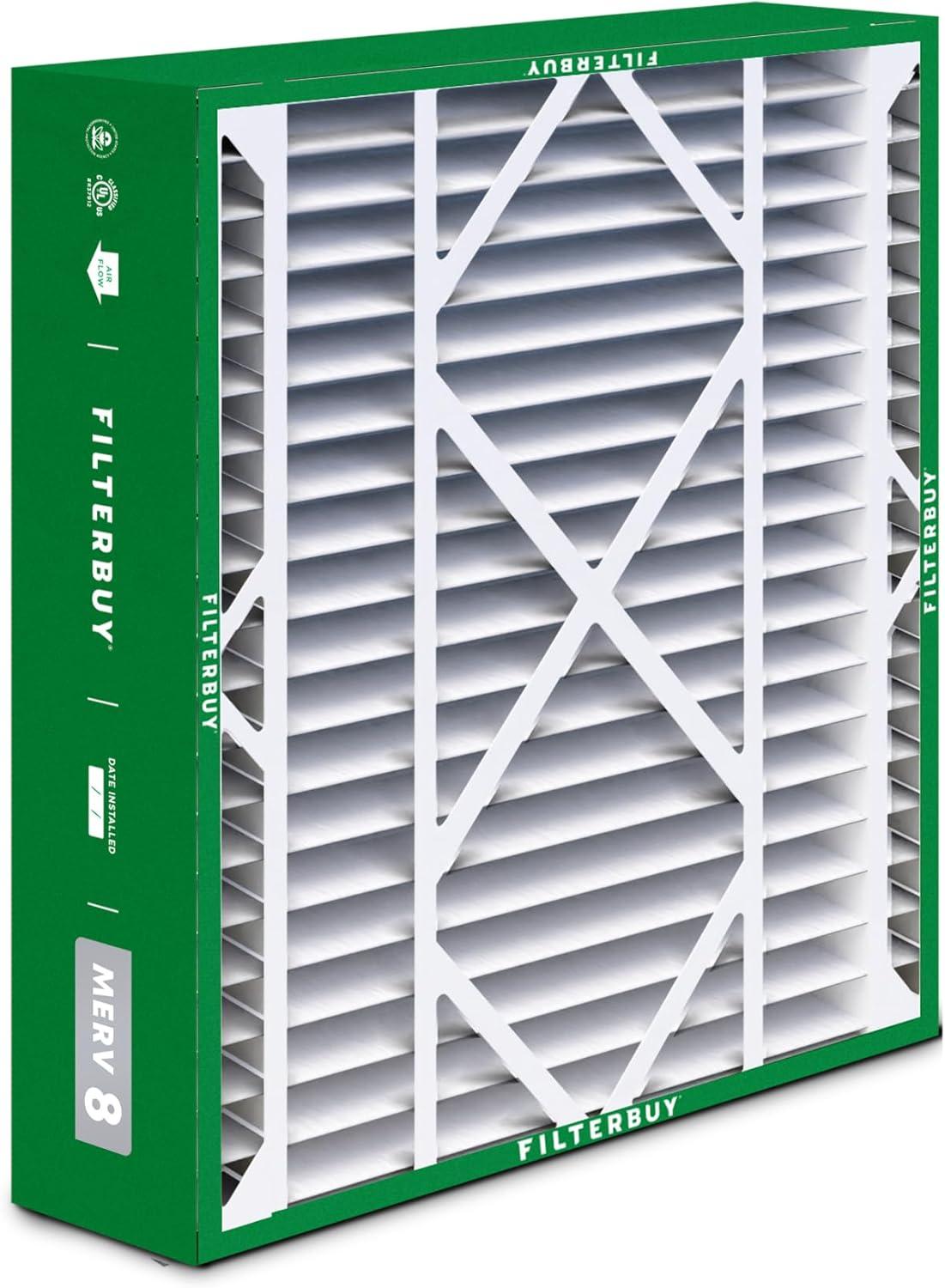 imageFilterbuy 10x17x2 Air Filter MERV 8 Dust Defense 4Pack Pleated Outer Filters Replacement for WEN 3410902430272 Air Filtration System Actual Size 969 x 1656 x 175 Inches21x21x5