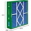 imageFilterbuy 145x27x5 Air Filter MERV 13 Optimal Defense 3Pack Pleated HVAC AC Furnace Air Filters for Trane American Standard Honeywell and Accumulair Actual Size 1406 x 2613 x 497 Inches20x25x5 Actual 2019 x 2531 x 525