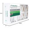 imageFilterbuy 145x27x5 Air Filter MERV 8 Dust Defense 1Pack Pleated HVAC AC Furnace Air Filters for Trane American Standard Honeywell and Accumulair Actual Size 1406 x 2613 x 497 Inches16x28x6