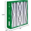 imageFilterbuy 145x27x5 Air Filter MERV 8 Dust Defense 2Pack Pleated HVAC AC Furnace Air Filters for Trane American Standard Honeywell and Accumulair Actual Size 1406 x 2613 x 497 Inches21x235x5