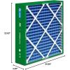 imageFilterbuy 175x27x5 Air Filter MERV 13 Optimal Defense 4Pack Pleated HVAC AC Furnace Air Filters Replacement for Trane Perfect Fit ampamp American Standard Actual Size 1713 x 2613 x 497 Inches24x25x5