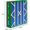 imageFilterbuy 175x27x5 Air Filter MERV 13 Optimal Defense 4Pack Pleated HVAC AC Furnace Air Filters Replacement for Trane Perfect Fit ampamp American Standard Actual Size 1713 x 2613 x 497 Inches20x25x5 Actual 1963 x 2413 x 488