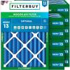 imageFilterbuy 14x18x4 Air Filter MERV 13 Optimal Defense 12Pack Pleated HVAC AC Furnace Air Filters Replacement Actual Size 1350 x 1750 x 363 Inches