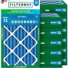 imageFilterbuy 18x30x4 Air Filter MERV 13 Optimal Defense 12Pack Pleated HVAC AC Furnace Air Filters Replacement Actual Size 1750 x 2950 x 363 Inches