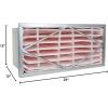 imageFilterbuy 12x24x12 Air Filter MERV 11 Header 1Pack Rigid Cell Filters HVAC Replacement Actual Size 975 x 2175 x 1138 Inches