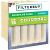 imageFilterbuy 12x24x12 Air Filter MERV 11 No Header 2Pack Rigid Cell Box Filters HVAC Replacement Actual Size 1138 x 2338 x 1138 Inches