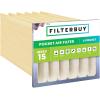 imageFilterbuy 12x24x12 Air Filter MERV 11 No Header 4Pack Rigid Cell Box Filters HVAC Replacement Actual Size 1138 x 2338 x 1138 Inches