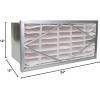 imageFilterbuy 12x24x12 Air Filter MERV 13 Header 1Pack Rigid Cell Filters HVAC Replacement Actual Size 975 x 2175 x 1138 Inches