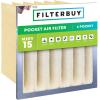 imageFilterbuy 12x24x12 Air Filter MERV 13 No Header 1Pack Rigid Cell Box Filters HVAC Replacement Actual Size 1138 x 2338 x 1138 Inches