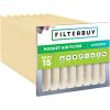 imageFilterbuy 12x24x12 Air Filter MERV 13 No Header 3Pack Rigid Cell Box Filters HVAC Replacement Actual Size 1138 x 2338 x 1138 Inches