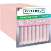imageFilterbuy 12x24x12 Air Filter MERV 13 No Header 4Pack Rigid Cell Box Filters HVAC Replacement Actual Size 1138 x 2338 x 1138 Inches