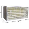 imageFilterbuy 12x24x12 Air Filter MERV 14 No Header 1Pack Rigid Cell Box Filters HVAC Replacement Actual Size 1138 x 2338 x 1138 Inches