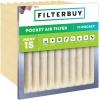 imageFilterbuy 12x24x12 Air Filter MERV 14 No Header 2Pack Rigid Cell Box Filters HVAC Replacement Actual Size 1138 x 2338 x 1138 Inches