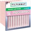 imageFilterbuy 12x24x12 Air Filter MERV 14 No Header 2Pack Rigid Cell Box Filters HVAC Replacement Actual Size 1138 x 2338 x 1138 Inches