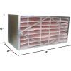 imageFilterbuy 20x24x12 Air Filter MERV 13 No Header 1Pack Rigid Cell Box Filters HVAC Replacement Actual Size 1938 x 2338 x 1138 Inches
