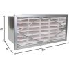 imageFilterbuy 20x24x6 Air Filter MERV 13 Header 1Pack Rigid Cell Filters HVAC Replacement Actual Size 1775 x 2175 x 575 Inches