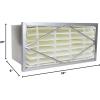imageFilterbuy 20x24x6 Air Filter MERV 14 Header 1Pack Rigid Cell Filters HVAC Replacement Actual Size 1775 x 2175 x 575 Inches