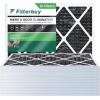 imageFilterbuy 24x24x12 Air Filter MERV 13 Header 2Pack Rigid Cell Filters HVAC Replacement Actual Size 2175 x 2175 x 1138 Inches