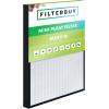 imageFilterbuy 24x24x6 Air Filter MERV 11 No Header 4Pack Rigid Cell Box Filters HVAC Replacement Actual Size 2338 x 2338 x 575 Inches