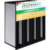 imageFilterbuy 24x24x6 Air Filter MERV 13 No Header 2Pack Rigid Cell Box Filters HVAC Replacement Actual Size 2338 x 2338 x 575 Inches