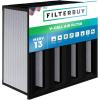 imageFilterbuy 24x24x6 Air Filter MERV 13 No Header 2Pack Rigid Cell Box Filters HVAC Replacement Actual Size 2338 x 2338 x 575 Inches